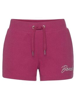 Bench. Loungewear Sweatshorts mit glänzender Logostickerei, Loungewear, Loungeanzug