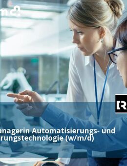 Projektmanagerin Automatisierungs- und Digitalisierungstechnologie (w/m/d) - Worms