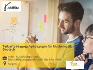 Teilzeitpädagoge/-pädagogin für Mathematik und Deutsch - Siegen (Universitätsstadt)