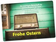 Christliche Postkarte Ostern - Altes Radio - Osterkarte pfiffig - Edition Katzenstein - Wilhelmshaven Zentrum