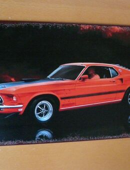 Metallschild / Blechschild…. FORD MUSTANG BOSS 429 von 1969 - Leverkusen