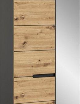 INOSIGN Garderobenschrank REHAT, TOPSELLER!, Höhe 190cm, 2 Türen, 6 Fächer, 1 Kleiderstange Garderobe, Flurschrank, Dielenschrank, Kleiderschrank, Garderobenmöbel
