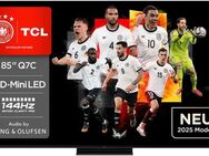 TCL 85Q7CX2 QLED Mini LED-Fernseher (215 cm/85 Zoll, 4K Ultra HD, Google TV, Smart-TV, Audio von Bang & Olufsen, Präzises Dimming, Smart TV, Apple TV, 4K HDR)