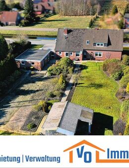 Gemütlich, großzügig und gepflegt: Wohnhaus auf Südgrundstück mit Einliegerw. sowie 1,5 ha Grünland - Großefehn