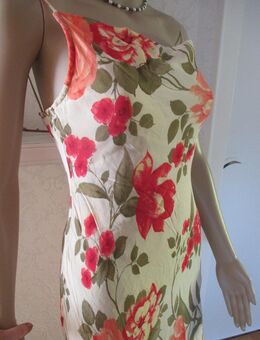 NEU * Rosen * Blumen * Blüten * Romantik * Seiden- Gorgette * Spaghetti- Träger * Kleid "COLLECTION h" Gr. 34- 36/ XS- S * bunt * - Riedlingen