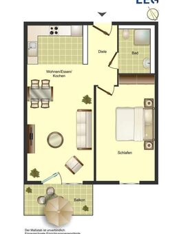 Traumhafte 2 Zimmer mit Balkon in Sennestadt - Bielefeld