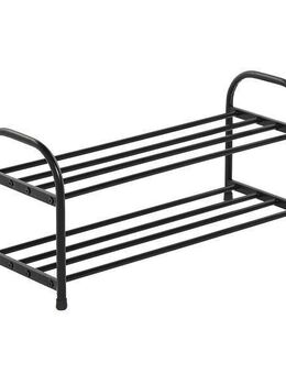 Schuhregal 63,5 x 25,5 x 30 cm schwarz 2 Ablagen - Wuppertal