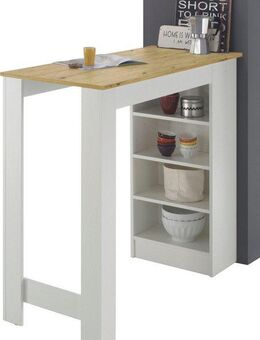 Stolkom Sp.z.o.o. Bartisch Mojito, TOPSELLER! (Bartisch, Tisch, OTTOs Choice), Bartisch mit Regal beidseitig montierbar