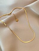 ☝️☝️☝️Halskette Edelstahl Gold, Schlangenkette flach, NEU ⭐⭐⭐⭐⭐ in 86368