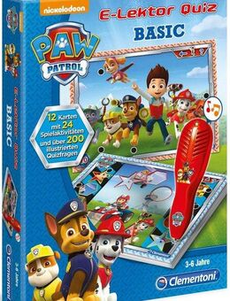Clementoni® Spiel E-Lektor Quiz Basic PAW Patrol, E-Lektor Quizspiel, Made in Europe, FSC® - schützt Wald - weltweit