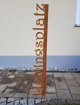 Gartenstecker Lieblingsplatz Edelrost - Kraftisried