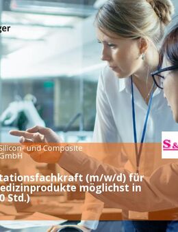 Dokumentationsfachkraft (m/w/d) für dentale Medizinprodukte möglichst in Vollzeit (40 Std.) - Elmshorn