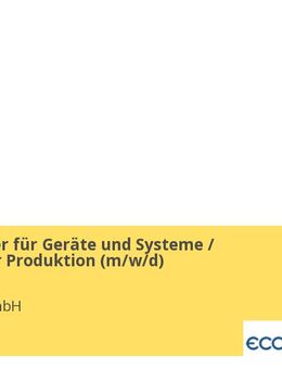 Elektroniker für Geräte und Systeme / Mitarbeiter Produktion (m/w/d) - Iserlohn