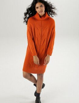 Aniston CASUAL Strickkleid mit extravagantem Zopfmuster
