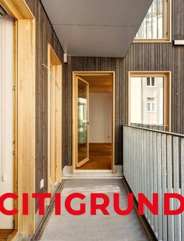 Au/Beste Raritätenlage - Stylische Neubau-Wohnung mit Balkon in energieeffizientem Stadthaus - München