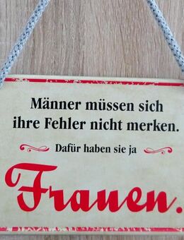 Lustiges Hängeschild Männer müssen sich ihre Fehler nicht merken Spaß - München