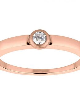 Verlobungsring Damenring CAB3450 mit Rosefarbiger Beschichtung - Aholming