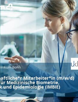 Wissenschaftliche*r Mitarbeiter*in (m/w/d) - Institut für Medizinische Biometrie, Informatik und Epidemiologie (IMBIE) - Bonn