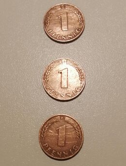 1 Pfennig Münzen - Augsburg