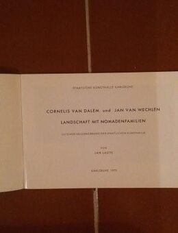 Cornelis van Dalem und Jan van Wechlen. Landschaft mit Nomadenfamilien. Broschüre v. 1970, Staatliche Kunsthalle Karlsruhe - Rosenheim