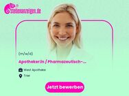 Apotheker:in / Pharmazeutisch-technsiche:r Assistentin:in (m/w/d) - Trier