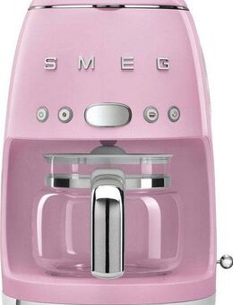 Smeg Filterkaffeemaschine DCF02PKEU, 1,25l Kaffeekanne, Papierfilter, Permanentfilter 1x4
