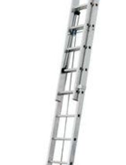 KRAUSE Schiebeleiter Corda Seilzugleiter, 2x16 Sprossen