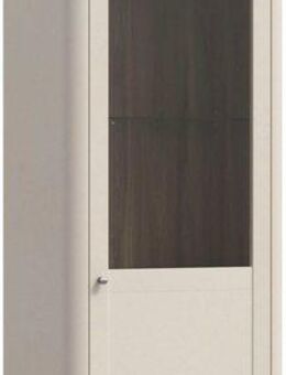 FORTE Vitrine B/H/T 60,4/200,5/41,2 cm, Echtholzfüße