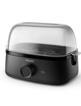 Philips Eierkocher HD9137/90 3000 Series, Familiengröße, Anzahl Eier: 6 St., 400 W, mit dem Zubehör für pochierte Eier, verschiedene Kochstufen möglich