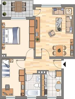 Zentrale 3-Zimmer-Wohnung in Castrop-Rauxel Schwerin - Castrop-Rauxel
