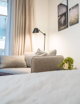 Topmodernes und vollmöbliertes Studioapartment im Neubau-Erstbezug - Stuttgart