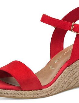 Tamaris Keilsandalette, Sommerschuh, Sandale, Keilabsatz, mit verstellbarem Riemchen