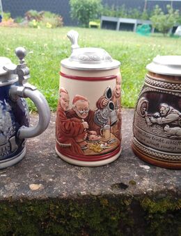 Tonkrüge und Glaskrüge mit Zinndeckel aus Nachlass - Kindsbach