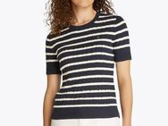 Tommy Hilfiger Kurzarmpullover 1985 CO MINI CABLE C-NK SS SWT in tollem Strickmuster