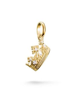 THOMAS SABO Charm-Einhänger Charm Krone mit Zirkonia - Connect, CC1247-051-14, CC1247-414-14, mit Zirkonia (synth)