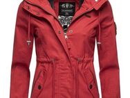 Marikoo Outdoorjacke Nyokoo modische Baumwoll Übergangsjacke mit großer Kapuze