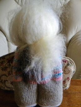 Strick/Häkel-Puppe,handgemacht,Einzelstück,ca. 35 cm groß - Linnich