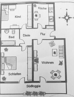 Schöne 3- Zimmer ETW in Hochparterre - Ottobrunn