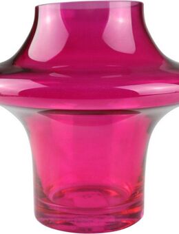 AM Design Dekovase Klassische, runde Vase aus pinkfarbenem Glas, stilvolles Accessoire für Ihre Blumen