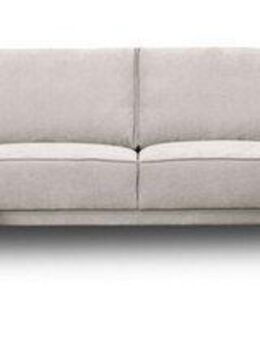 Places of Style Wohnlandschaft XXL Sofa Oland, Struktur, Flachgewebe, Luxus-Microfaser, Boucle, U-Form, 345 cm, Wellenunterfederung, Skandi-Design, Metallfüße