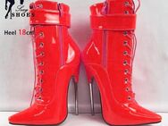 Größe 35 bis 46 ! NEUE 18 cm Damen Stiefeletten, Spike Metall High Heels - Wuppertal