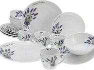 CreaTable Kombiservice Home Lavendel (16-tlg), 4 Personen, Porzellan, Lavendel-Dekor
