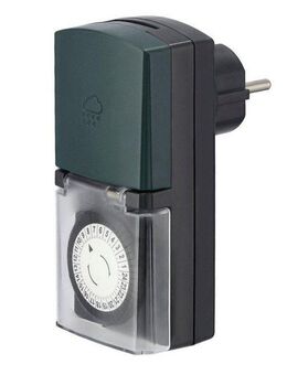 Hama Zeitschaltuhr Mechanische Zeitschaltuhr "Mini" für außen, 30 Minuten, IP44, mechanisch, Mit erhöhtem Berührungsschutz