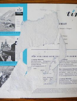 4 Lieder der Heimat-Riesengebirglers Heimatlied-Klippel-Lied-An der Saale hellem Strande-S´is Feierobend-Vinyl-SL-EP,50/60er Jahre - Linnich