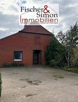 Binnen OT Bühren-ebenerdiges Rotsteinhaus mit Charakter-renovierungsbedürftig, aber mit Potenzial - Binnen