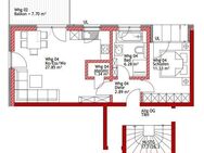 Manching! 2-ZKB Obergeschoss-Whg. mit 7,70 m² West-Balkon, Fußbodenheizung, elektrische Rollläden, Videosprechanlage, Keller und Dusche bodengleich! - Manching