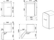 Smeg Kühlschrank FAB10HLRD5, 97 cm hoch, 54,5 cm breit