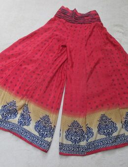 NEU * Edel * Ornamente * Blumen * Blüten * Flower- Power * Festival * Boho- Style * Seiden- Satin * Gummizug * Marlene * Schlag * Palazzo * Schlupf- Hose * Gr. 34- 40/ XS- M * kamin- rot * mais- gelb * tinten- dunkel- blau * - Riedlingen