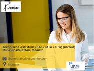 Technische Assistenz (BTA / MTA / CTA) (m/w/d) Muskuloskelettale Medizin - Münster