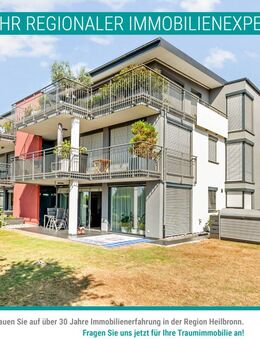 Exklusive Gartenwohnung am Fleiner Feldrand - Wohnen im Grünen! - Flein